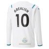 Maglia da Calcio a Maniche Lunghe Manchester City Jack Grealish 10 Trasferta 2021-22 per Uomo